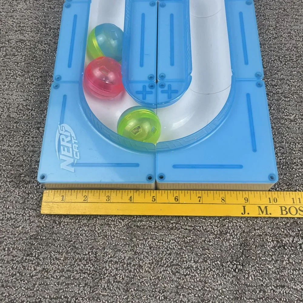 Nerf Modular Turbo Cat Track Toy Wtih 3 Balls Customize Shape Add Sets Gift Fast